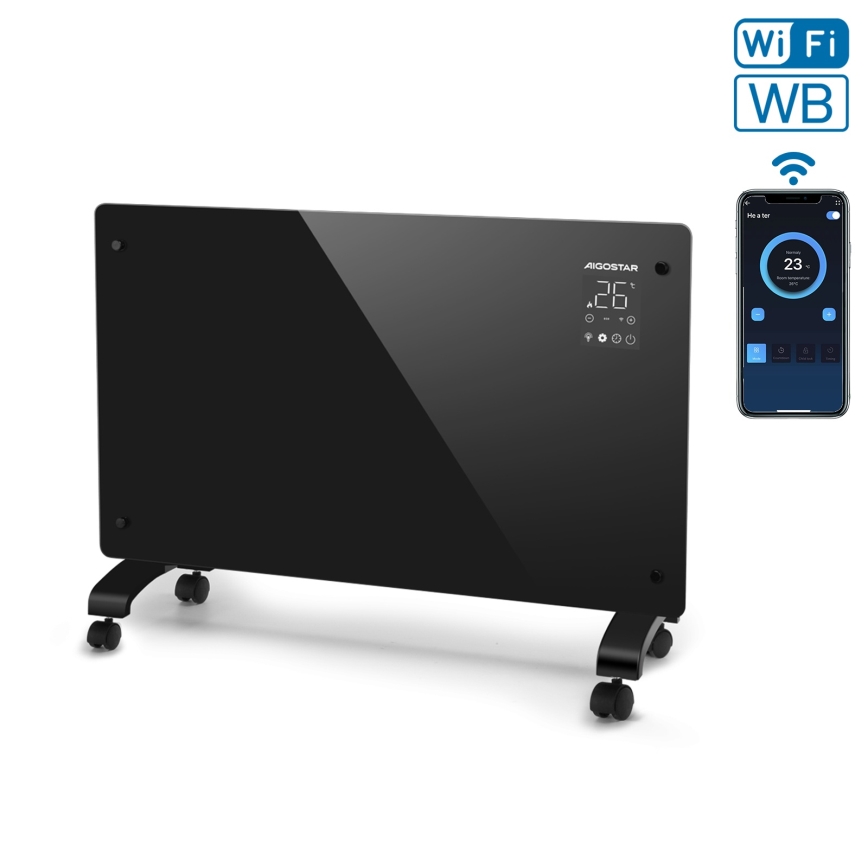 Aigostar - Smart elektrisk konvektor/elvarmer 2000W Wi-Fi
