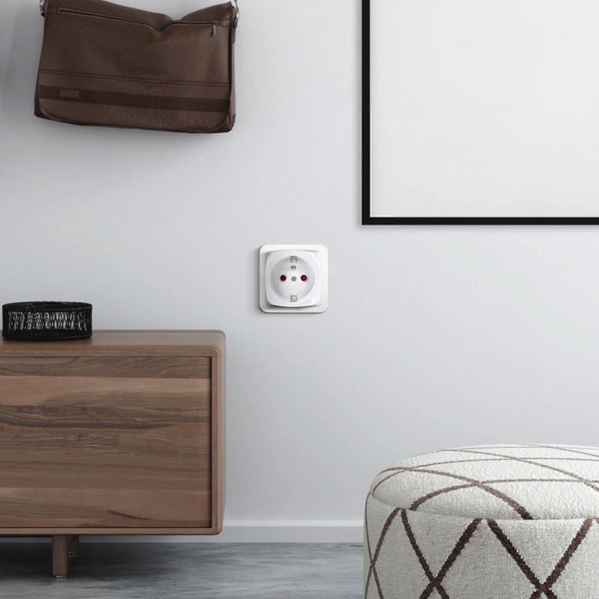 Aigostar - Smart stikkontakt E 2300W Wi-Fi Tuya