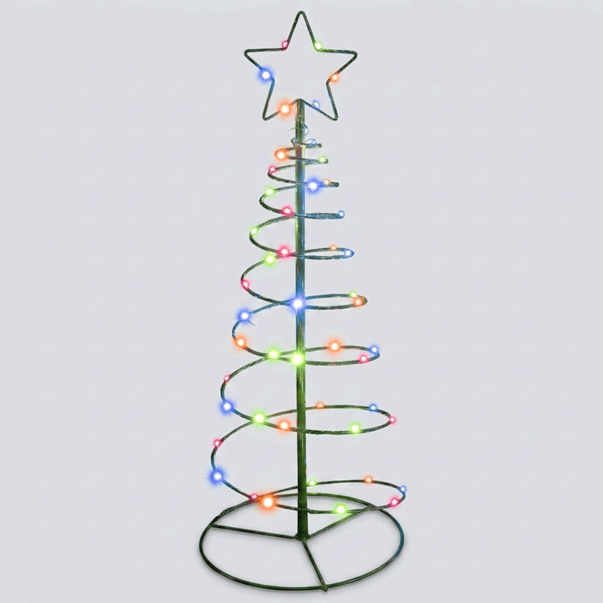 Aigostar - LED-solcelledrevet juledekoration LED/0,59 W/3,7 V 100 cm IP65 130 mAh multifarvet