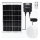 Aigostar - solcelledrevet LED-loftlampe med sensor LED/70W/3,7V 6000 mAh IP65 + fjernbetjening