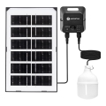 Aigostar - solcelledrevet LED-lysekrone med sensor LED/35W/12V 3000 mAh 6500K IP65 Ø 10 cm + fjernbetjening