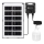 Aigostar - solcelledrevet LED-lysekrone med sensor LED/35W/12V 3000 mAh 6500K IP65 Ø 10 cm + fjernbetjening