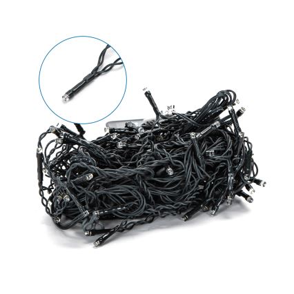 Aigostar - LED solcelle  lyskæde 100xLED/8 funktioner 8x0,6m 500 mAh IP65 kold hvid