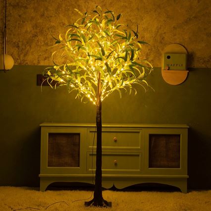 Aigostar - Soldrevet LED dekoration 30xLED/2,6 m IP65 varm hvid oliven