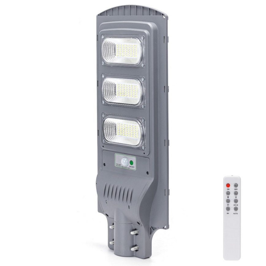 Aigostar - Soldrevet LED gadelampe med bevægelsessensor LED/150W/3,2V 15000mAh IP65 6500K + fjernbetjening