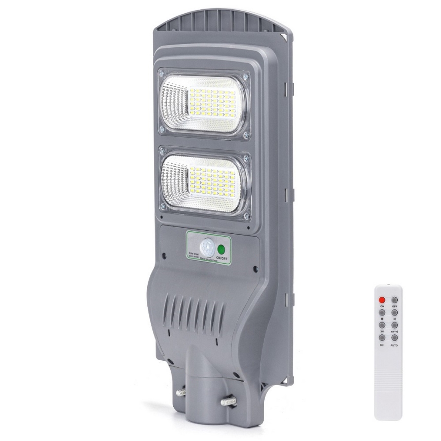 Aigostar - Soldrevet LED gadelampe med sensor LED/100W/3,2V 10000mAh IP65 6500K + fjernbetjening