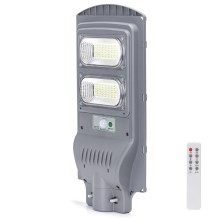 Aigostar - Soldrevet LED gadelampe med sensor LED/100W/3,2V IP65 6500K + fjernbetjening