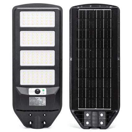 Aigostar - Soldrevet LED gadelampe med sensor LED/200W/3,2V 12000mAh IP65 6500K + fjernbetjening