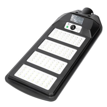 Aigostar - Soldrevet LED gadelampe med sensor LED/200W/3,2V 12000mAh IP65 6500K + fjernbetjening