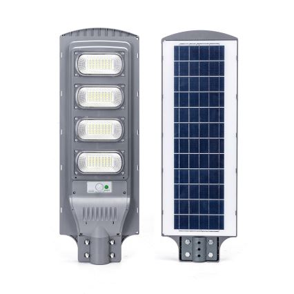 Aigostar - Soldrevet LED gadelampe med sensor LED/200W/3,2V 20000mAh IP65 6500K + fjernbetjening