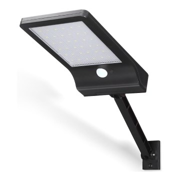 Aigostar - Soldrevet LED gadelampe med sensor LED/3W/3,7V1800 mAh IP44 3000/4000/5000K + fjernbetjening