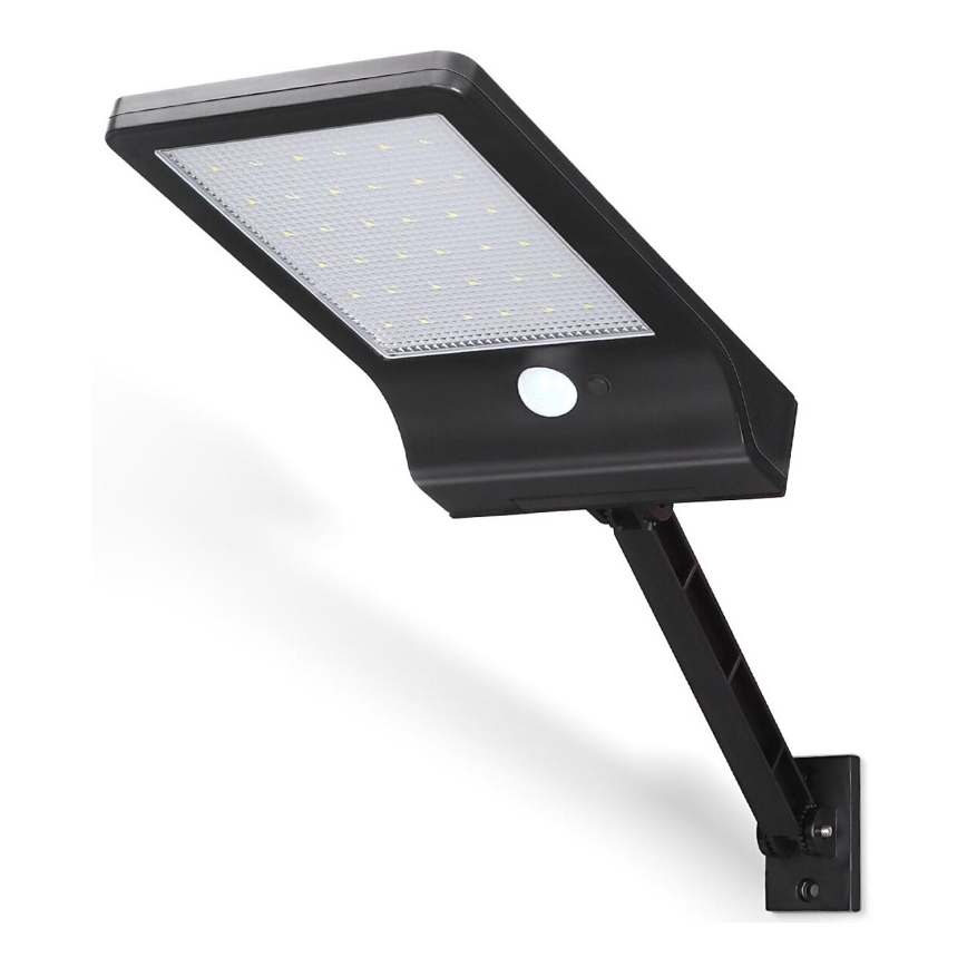 Aigostar - Soldrevet LED gadelampe med sensor LED/3W/3,7V1800 mAh IP44 3000/4000/5000K + fjernbetjening