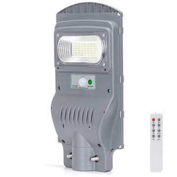 Aigostar - Soldrevet LED gadelampe med sensor LED/50W/3,2V 5000mAh IP65 6500K + fjernbetjening