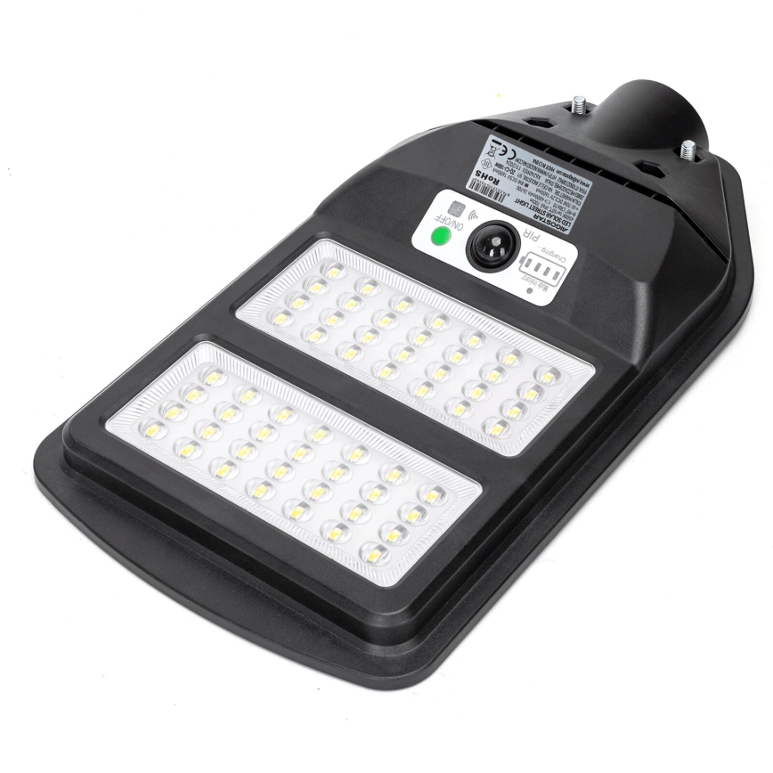 Aigostar - Soldrevet LED gadelampe med sensor LED/70W/3,2V 4000mAh IP65 6500K + fjernbetjening