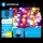 Aigostar - Soldrevet LED-julekæde 100xLED/8 funktioner 12 m IP65 flerfarvet 800 mAh