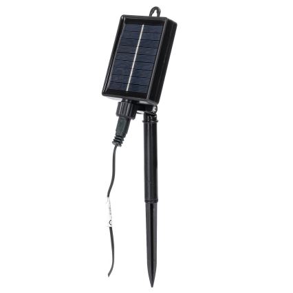 Aigostar - Soldrevet LED julekæde 10xLED/8 funktioner 6,5 m IP65 varm hvid