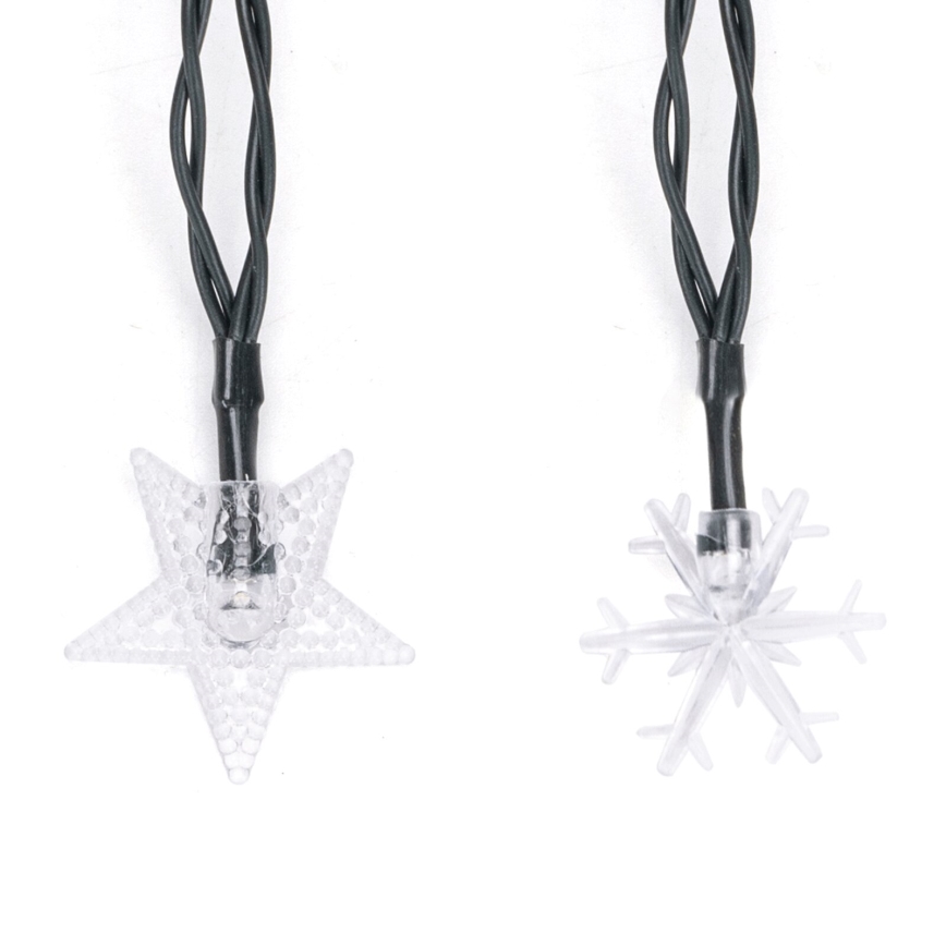 Aigostar - Soldrevet LED-julekæde 50xLED/8 funktioner 12 m 800mAh IP65 varm hvid