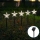 Aigostar - Soldrevet LED julekæde LED/0,054W/1,2V 1 m IP65 kold hvid