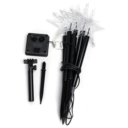 Aigostar - Soldrevet LED julekæde LED/0,054W/1,2V 1 m IP65 kold hvid