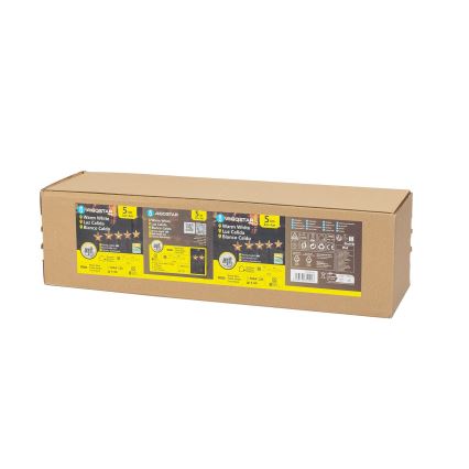 Aigostar - Soldrevet LED julekæde LED/0,054W/1,2V 1 m IP65 varm hvid