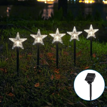 Aigostar - Soldrevet LED julelys LED/0,054W/1,2V 1 m IP65 kold hvid