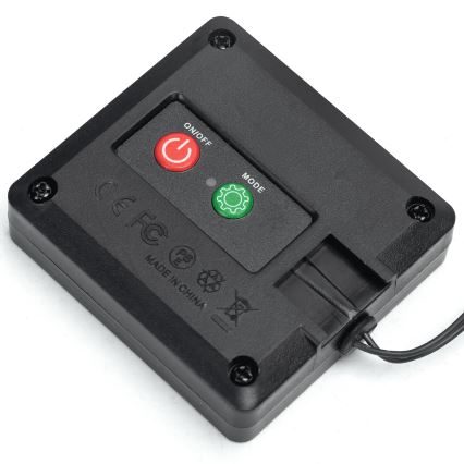 Aigostar - Soldrevet LED lyskæde 102xLED/2x0,7 m IP65 varm hvid eukalyptus