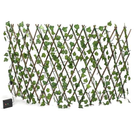 Aigostar - Soldrevet LED lyskæde 102xLED/2x0,7 m IP65 varm hvid ivy
