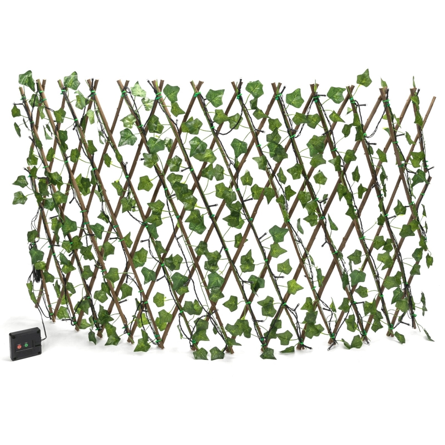 Aigostar - Soldrevet LED lyskæde 102xLED/2x0,7 m IP65 varm hvid ivy