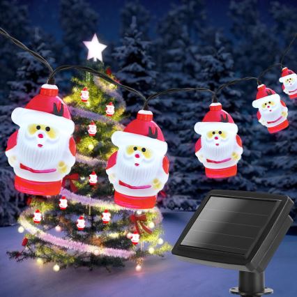 Aigostar - Soldrevet LED-lyskæde 10xLED/3,8 m IP44 kold hvid 400 mAh