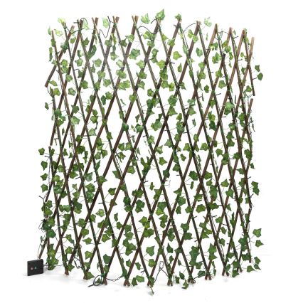 Aigostar - Soldrevet LED lyskæde 148xLED/2x1,2 m IP65 varm hvid ivy