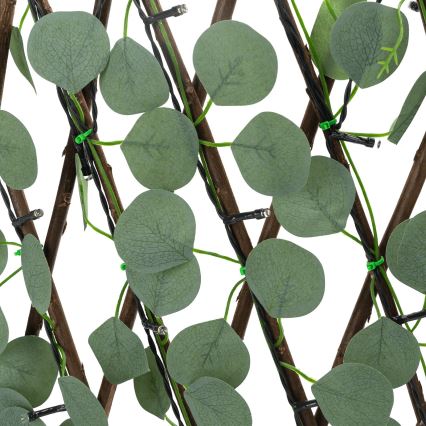 Aigostar - Soldrevet LED lyskæde 56xLED/2x0,4 m IP65 varm hvid eukalyptus
