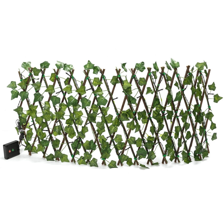 Aigostar - Soldrevet LED lyskæde 56xLED/2x0,4 m IP65 varm hvid ivy