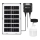 Aigostar - Soldrevet LED pendel LED/35W/12V 3000 mAh 6500K diameter 10 cm + fjernbetjening