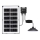 Aigostar - Soldrevet LED pendel LED/35W/12V 3000 mAh 6500K diameter 15 cm + fjernbetjening