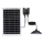Aigostar - Soldrevet LED pendel LED/70W/12V 6000 mAh 6500K diameter 23,5 cm + fjernbetjening