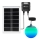 Aigostar - Soldrevet LED pendel m. RGB-farver dæmpbar MESH LED/20W/3,7V 4000 mAh 2700K-6500K IP65 diameter 15 cm