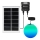 Aigostar - Soldrevet LED pendel m. RGB-farver dæmpbar MESH LED/20W/3,7V 4000 mAh 2700K-6500K IP65 diameter 20 cm