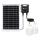 Aigostar - Soldrevet LED pendel med sensor 2xLED/35W/12V 6000 mAh 6500K diameter 10 cm + fjernbetjening