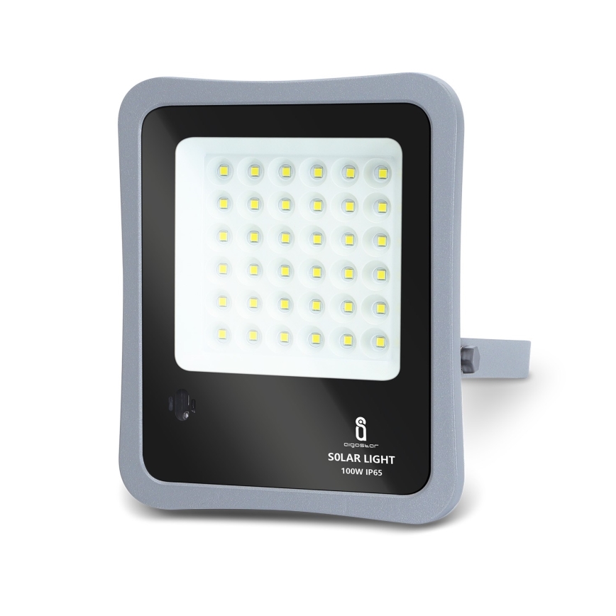 Aigostar - Soldrevet LED projektør dæmpbar LED/100W/3,2V IP65 10000 mAh + fjernbetjening