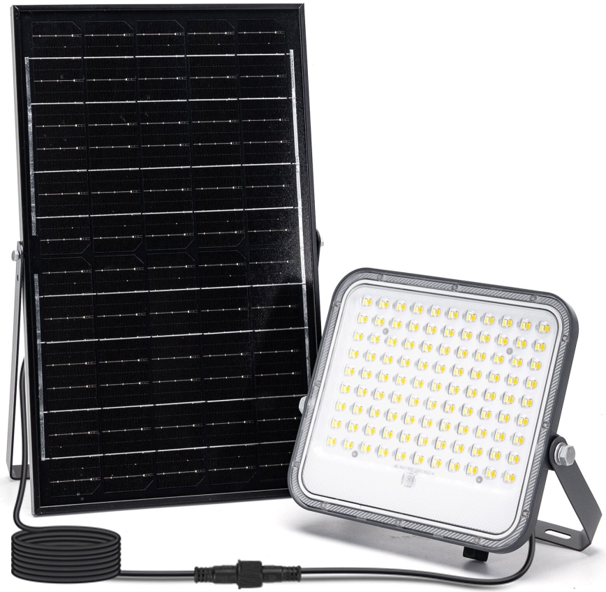 Aigostar - Soldrevet LED projektør dæmpbar LED/150W/3,4V IP66 + fjernbetjening