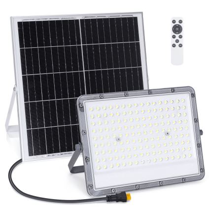 Aigostar - Soldrevet LED projektør dæmpbar LED/200W/3,2V IP65 + fjernbetjening