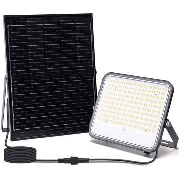 Aigostar - Soldrevet LED projektør dæmpbar LED/200W/3,4V IP66 + fjernbetjening