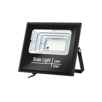 Aigostar - Soldrevet LED projektør dæmpbar LED/25W/3,2V IP67 5000 mAh + fjernbetjening