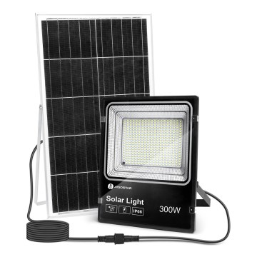 Aigostar - Soldrevet LED projektør dæmpbar LED/300W/3,2V IP66 + fjernbetjening