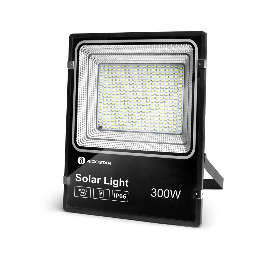 Aigostar - Soldrevet LED projektør dæmpbar LED/300W/3,2V IP66 + fjernbetjening