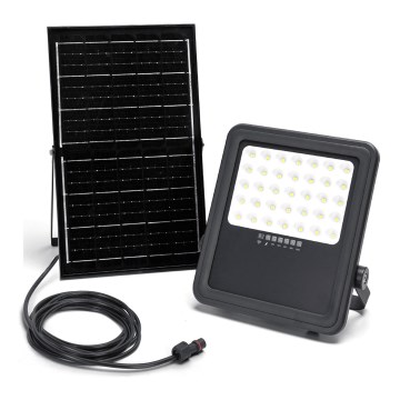 Aigostar - Soldrevet LED projektør dæmpbar LED/300W/3,4V IP65 + fjernbetjening