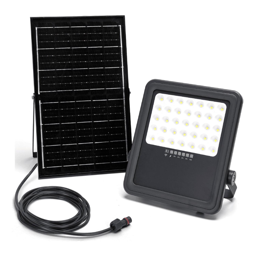 Aigostar - Soldrevet LED projektør dæmpbar LED/300W/3,4V IP65 + fjernbetjening