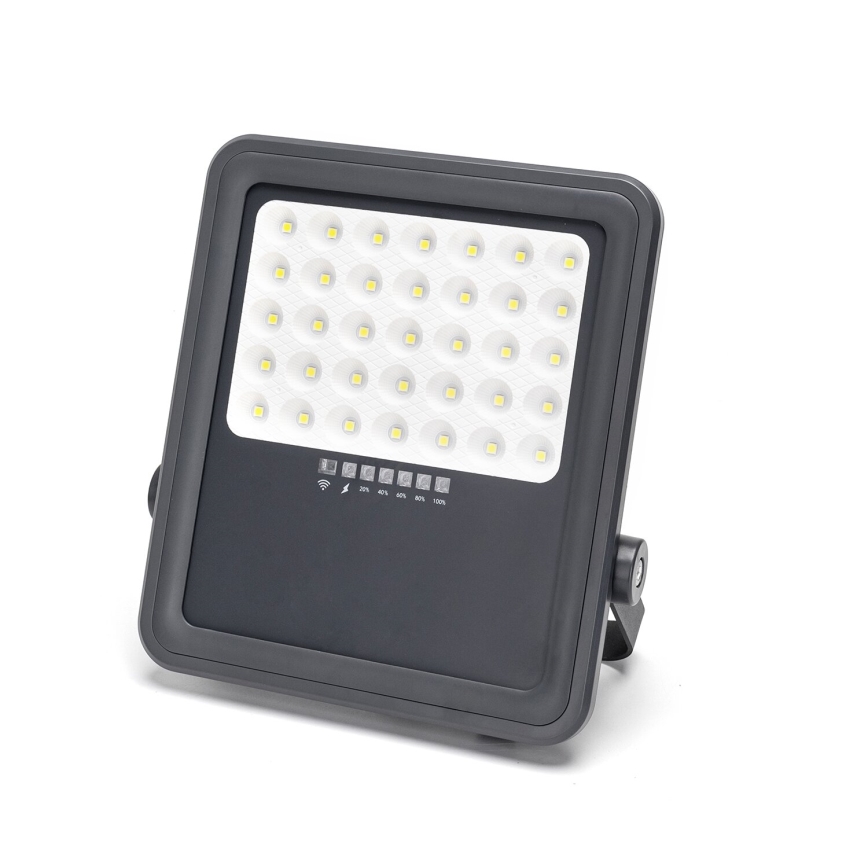 Aigostar - Soldrevet LED projektør dæmpbar LED/300W/3,4V IP65 + fjernbetjening