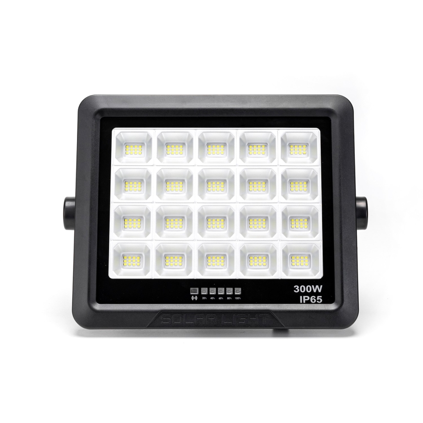 Aigostar - Soldrevet LED projektør dæmpbar LED/300W/3,4V IP65 + fjernbetjening