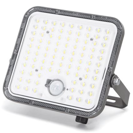 Aigostar - Soldrevet LED projektør dæmpbar med sensor LED/120W/3,4V 6500K IP66 8000 mAh + fjernbetjening